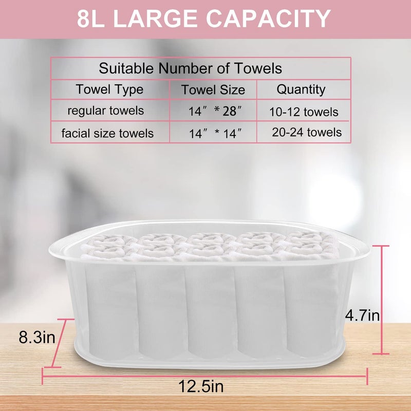 Salon Señor Pink Towel Steamer with Quickly Heating in 5 Mins Auto Off Timer Spa Towel Steamer for Personal Use at Home - Image 4